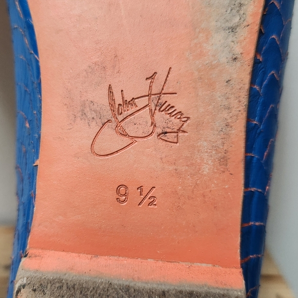 John Fluvoeg Travel Vogs Maui Blue Lightweight Tavel Flats Size 9.5 - Picture 11 of 13